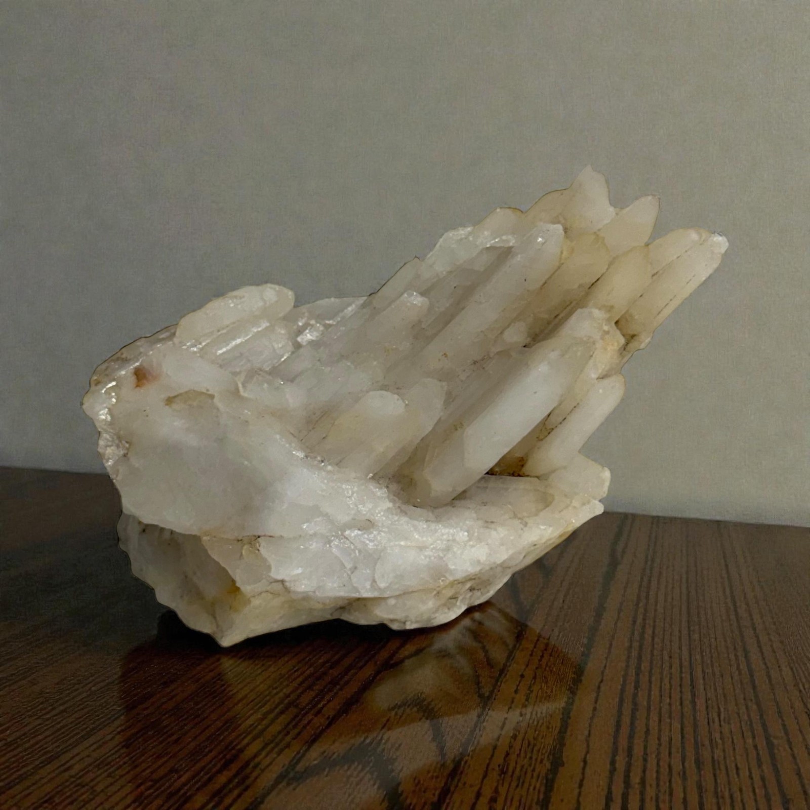 Natural White Quartz Crystal Cluster Raw Stone Mineral Rough Specimen 4.5″ 12oz