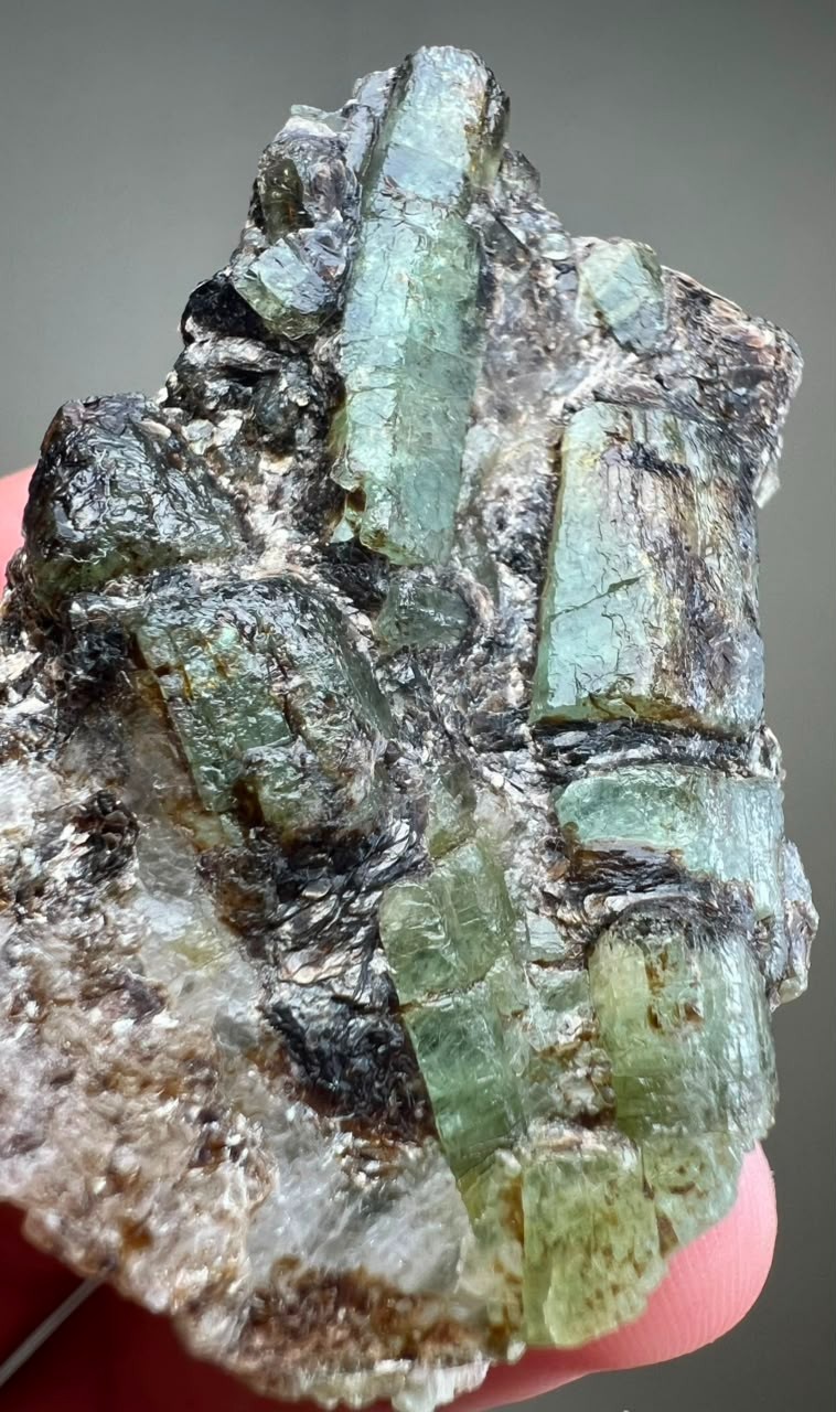 105CT, Transparent Green Emerald Huge Crystals Bunch Specimen @Chitral Pakistan