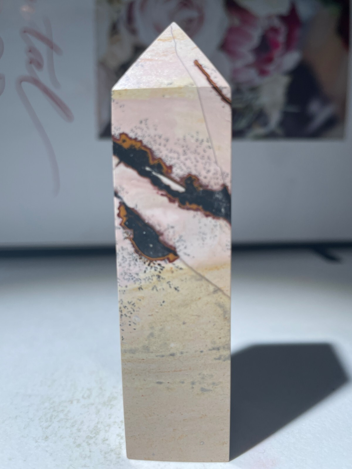 65g Traditional Chinese painting stone pagoda m08