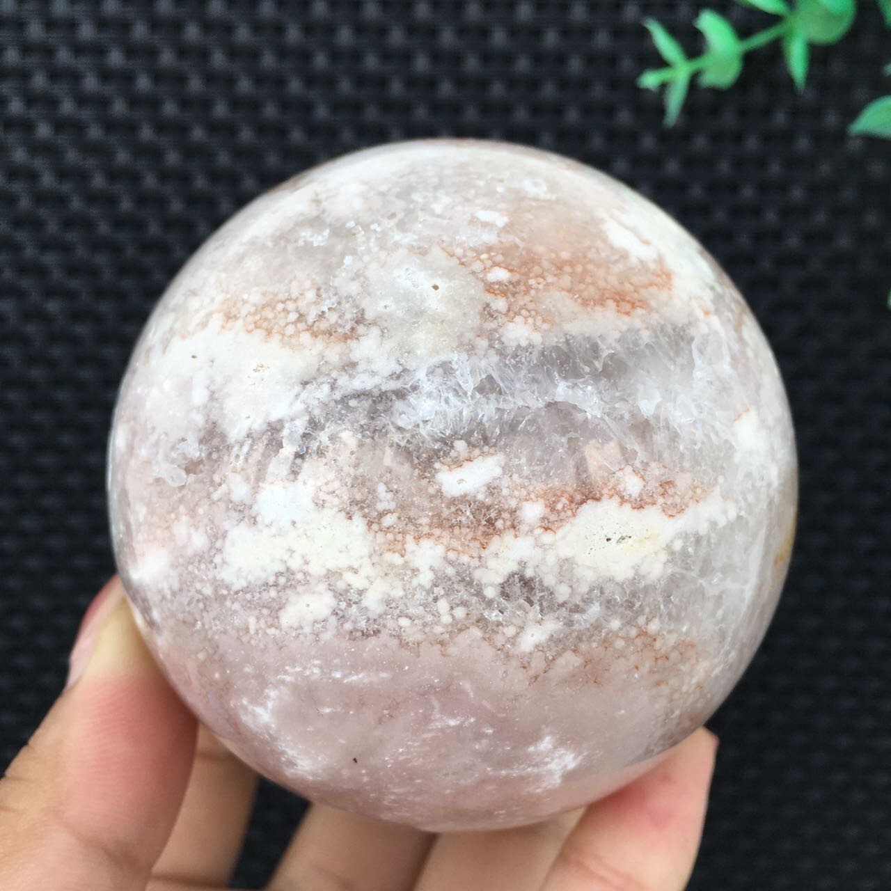 73mm Pink Amethyst Stone Sphere Ball Quartz Crystal Specimen Healing