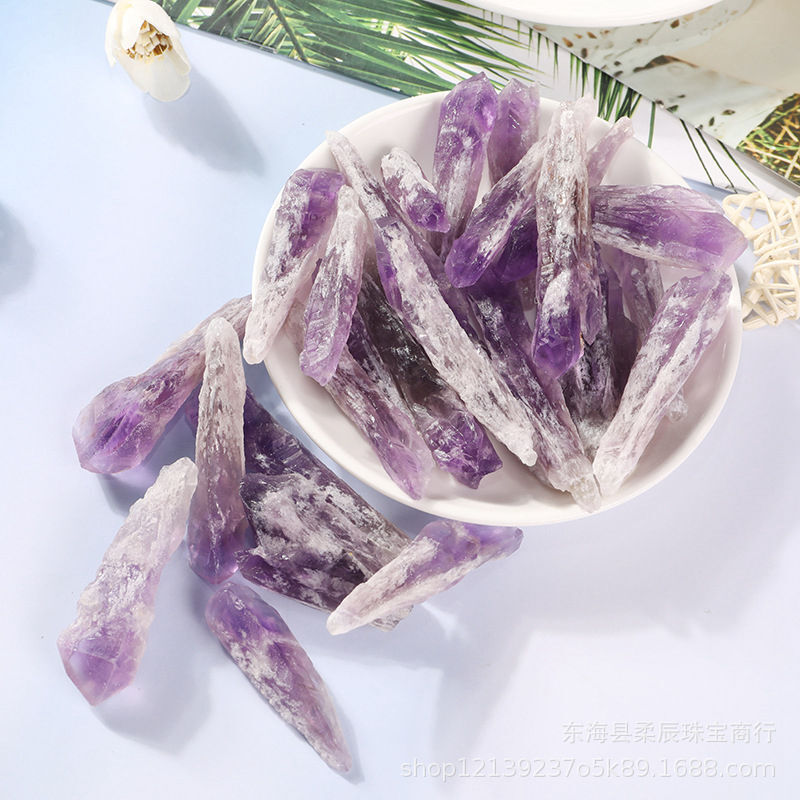 1Pcs Natural Amethyst Cluster Quartz Geode Druzy Stone Crystal Gem Wand Scepter