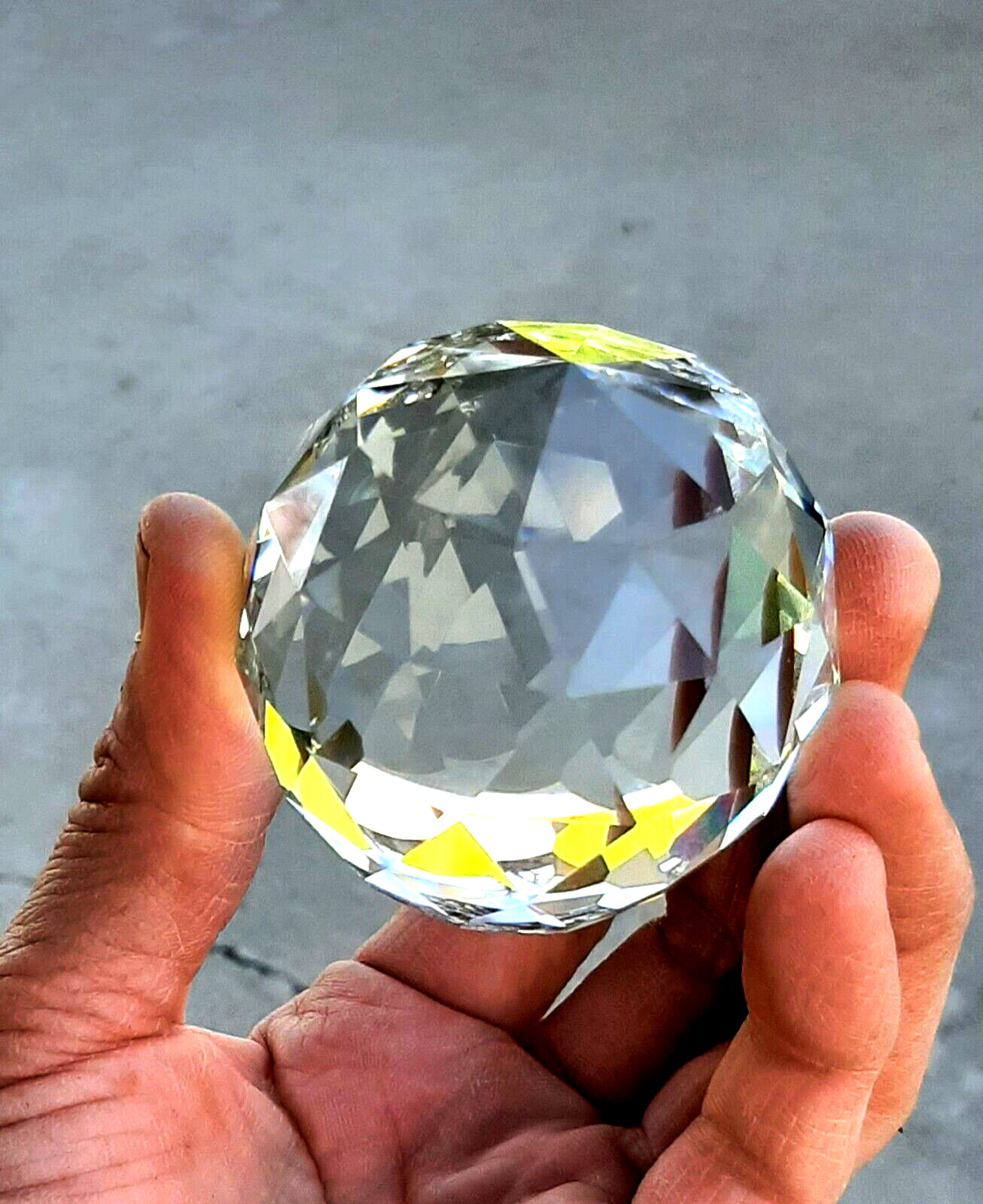 3 Clear Cut Crystal Ball Set/50&60&80mm/K9 Faceted Gazing Ball From US
