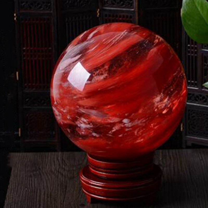 Natural Quartz Crystal Healing Gem Sphere Ball Energy Stone Reiki Decor W/ Stand