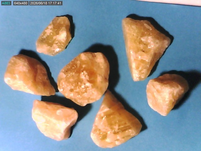 CALCITE SPECIMENS MIXED COLOR & SIZES LOT FROM UNKNOWN LOT #AD092