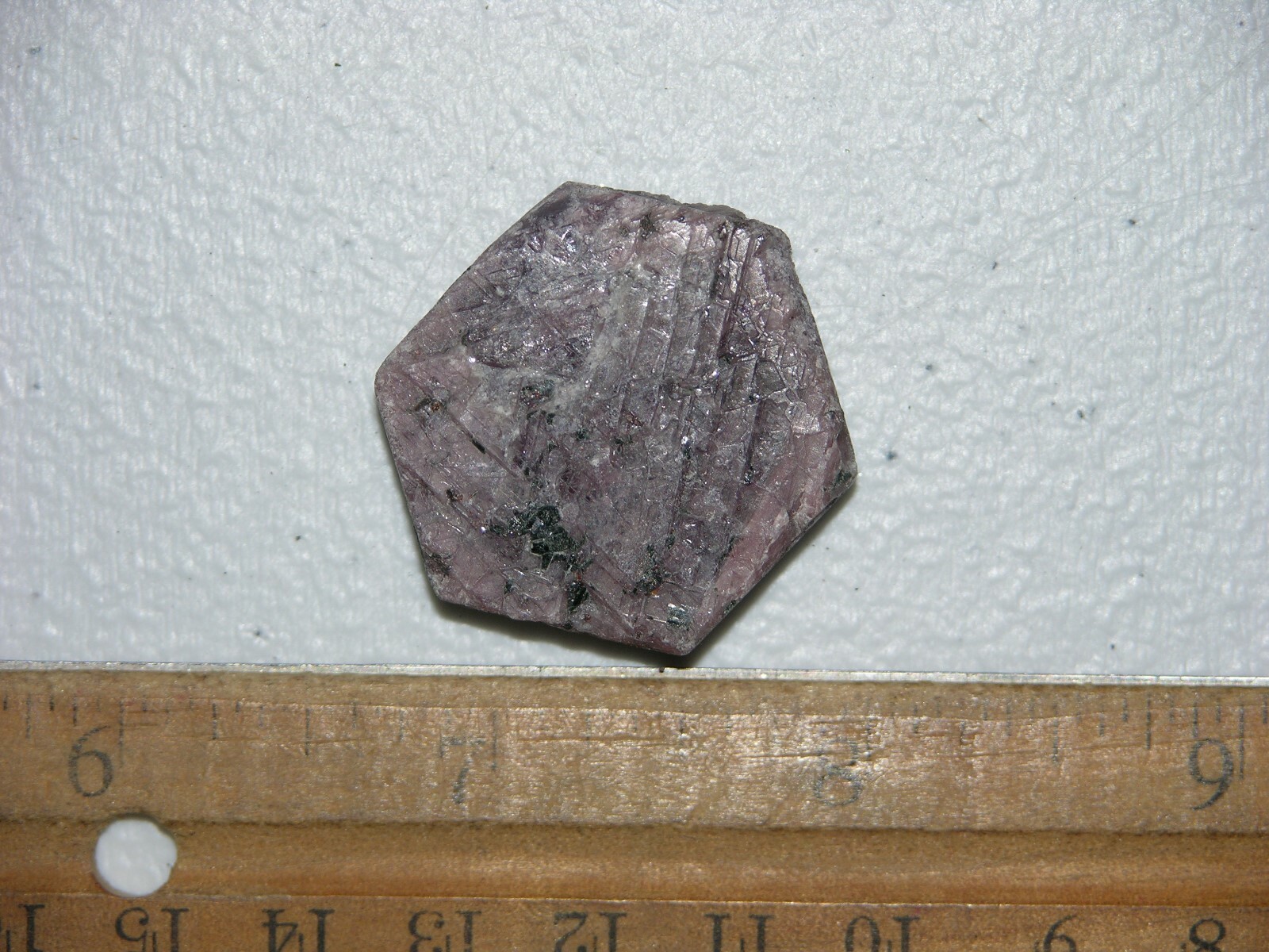 Ruby Recorder Crystal natural red ruby Madagascar 1 1/8 x 1 1/4 inch R17