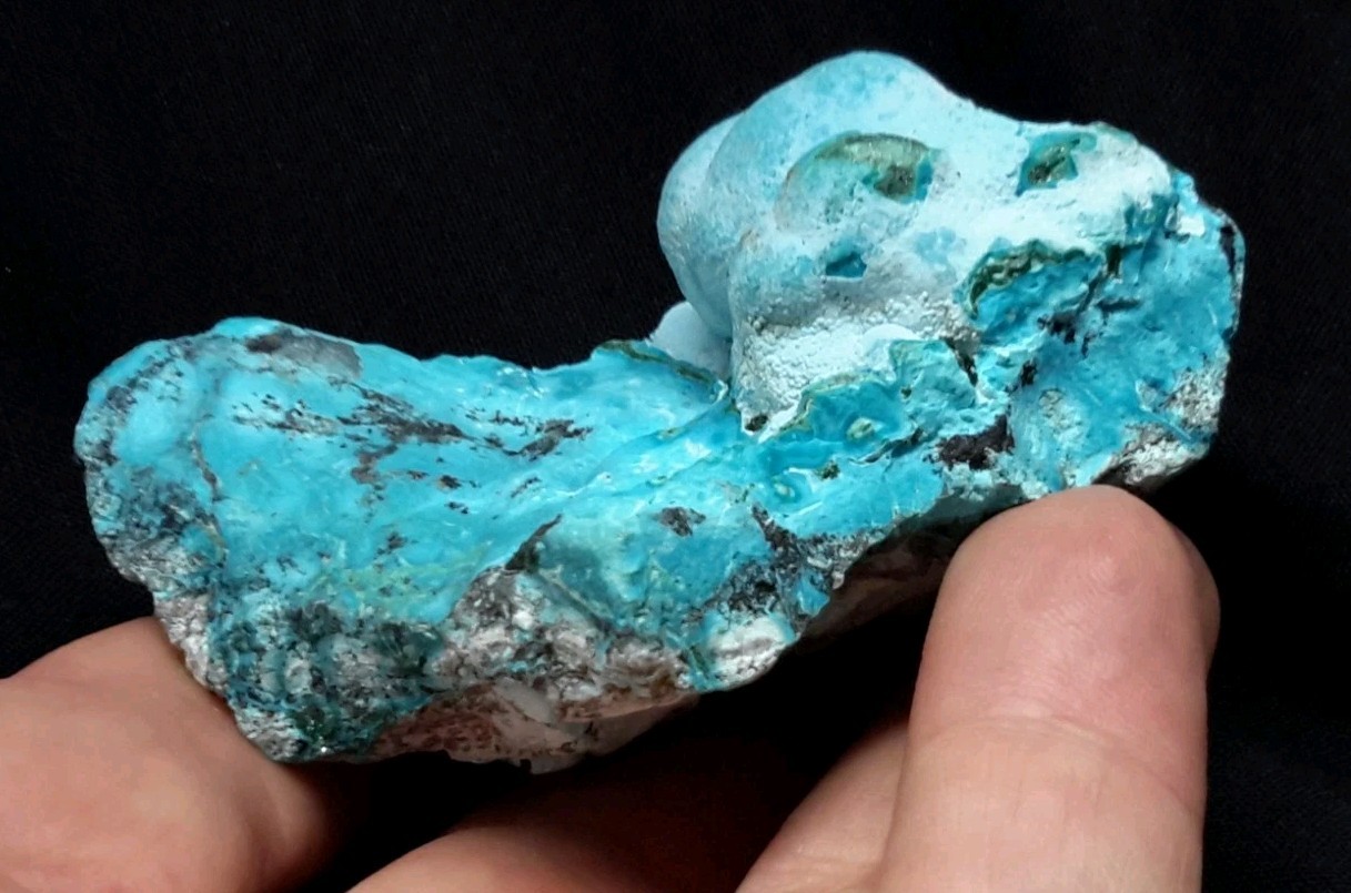 3″ CHRYSOCOLLA on MALACHITE from the Democratic Republic of Congo