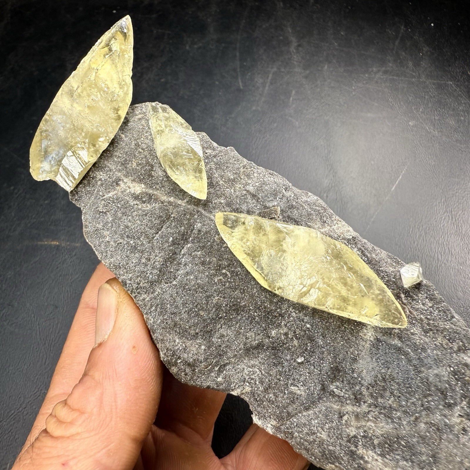Calcite Crystals with Chalcopyrite Pyrite & Dolomite on Matrix / Missouri