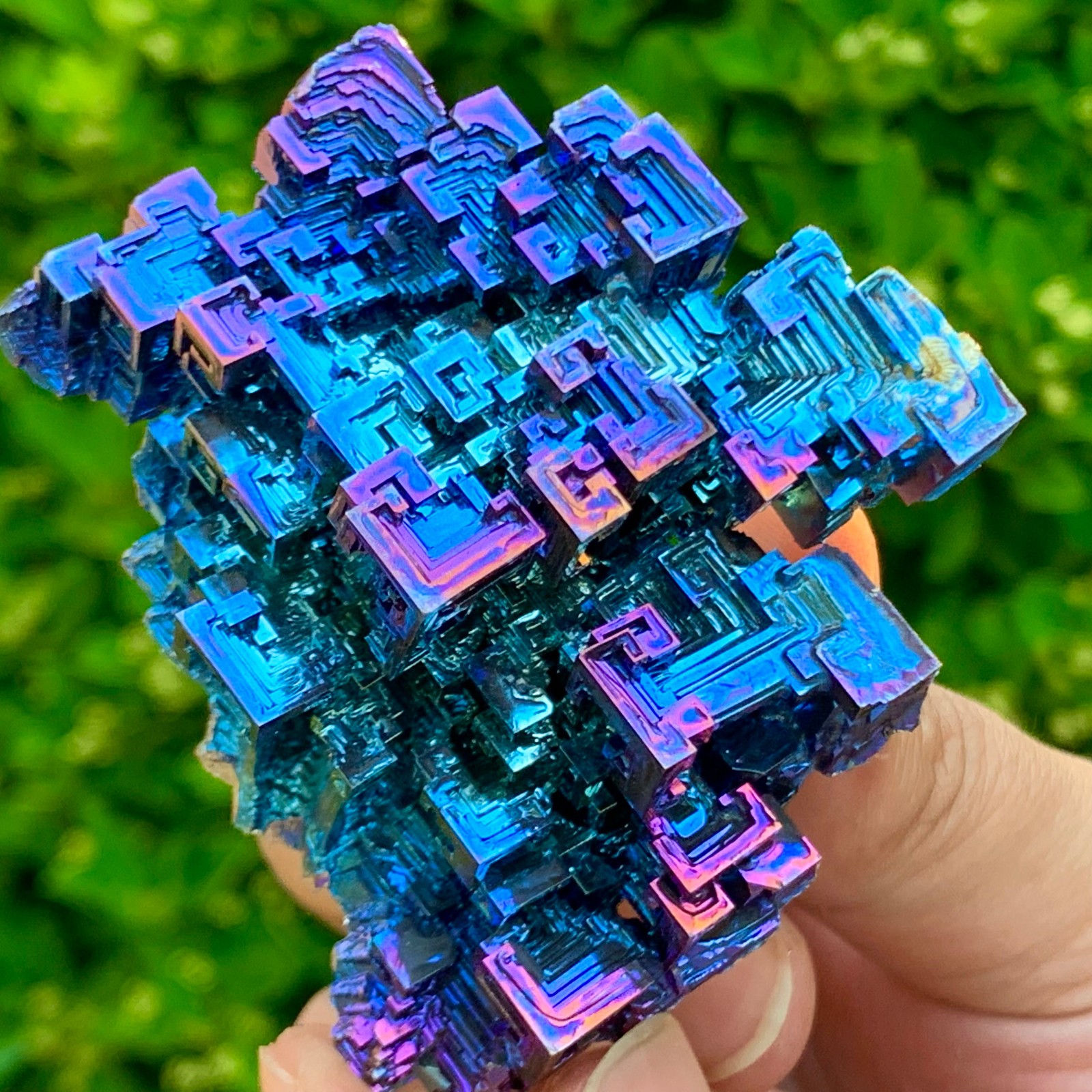 139G ram Bismuth rainbow crystal elementBi gemstone Mineral specimen healing