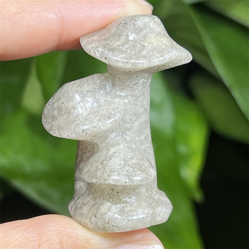 1pc Natural white Phantom Mushroom Skull gem Quartz Crystal Skull Random 1.5″