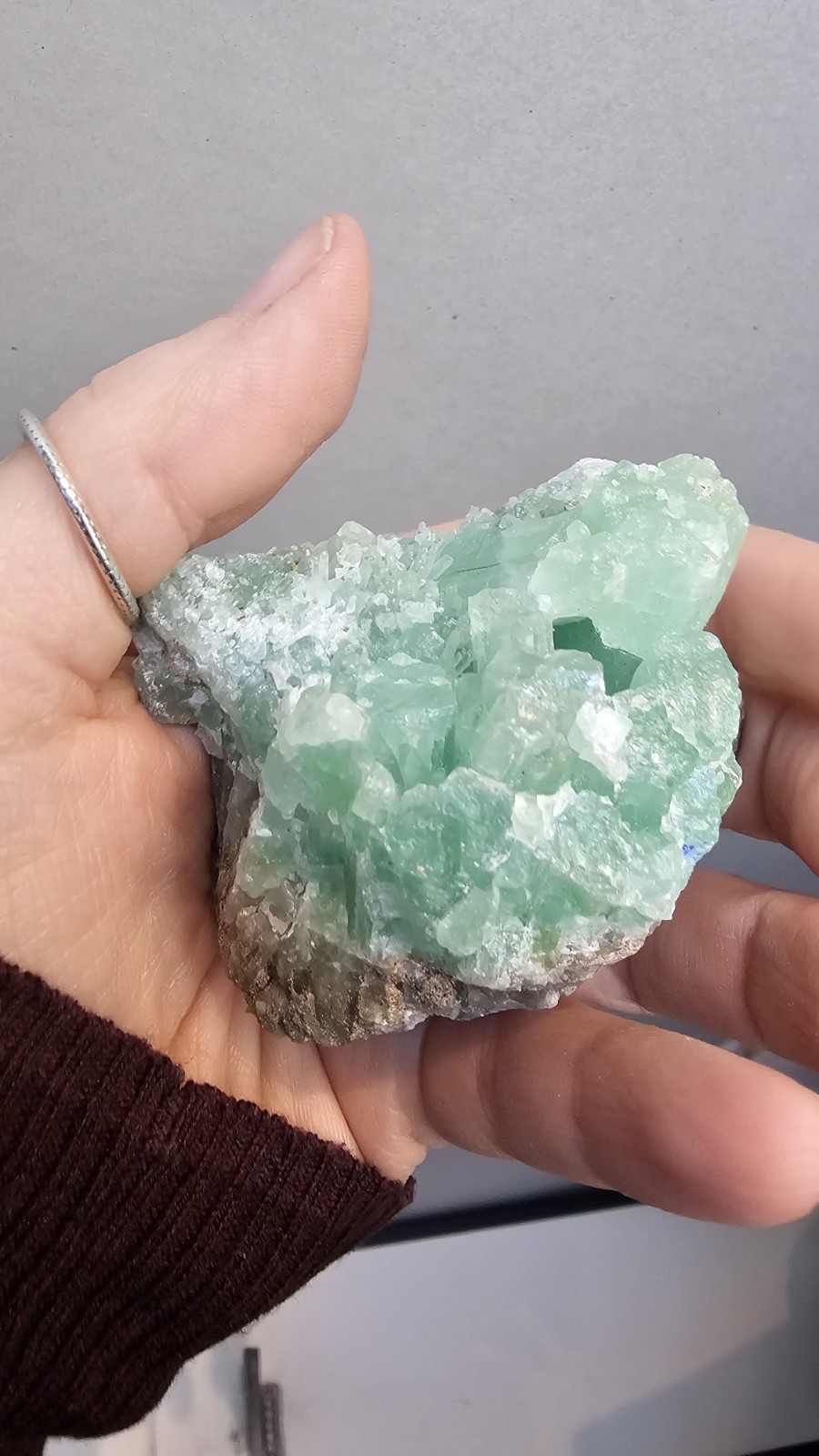 Rare large Smithsonite crystal Specimen Bold blue Aragonite 158g 5.6cm Pakistan