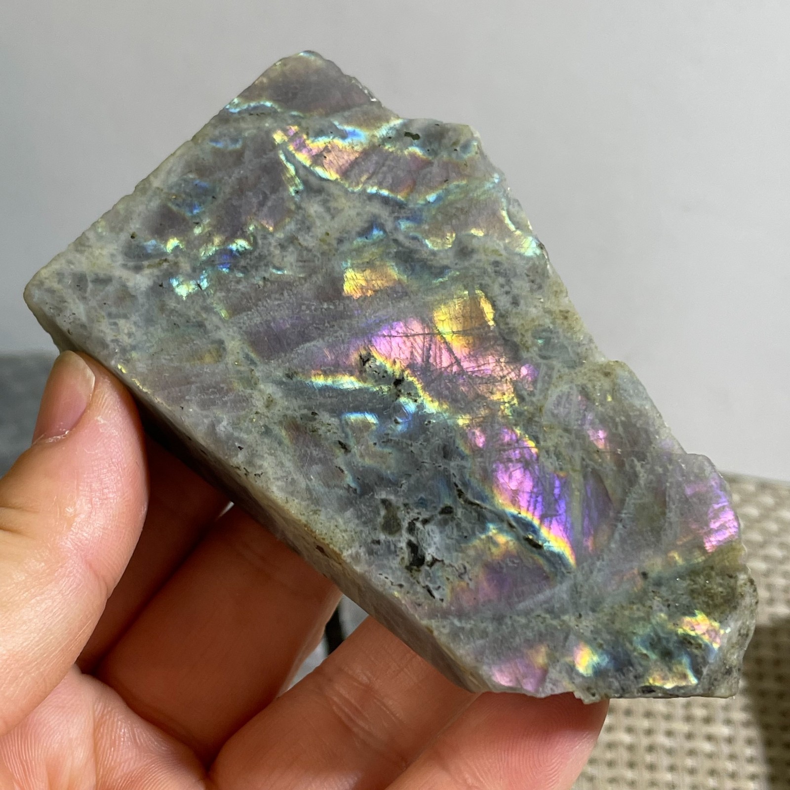 Natural Labradorite Crystal gemstone rough original Specimen 155g