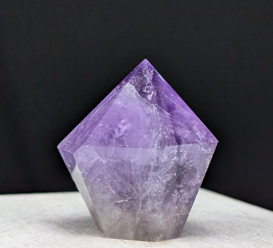 Amethyst Tower Diamond Gem Purple Crystal Chakra Gemstone Point