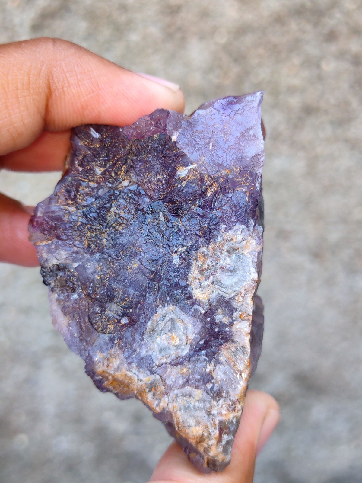 Alien Amethyst Phantom Quartz Cluster Natural Mineral specimen