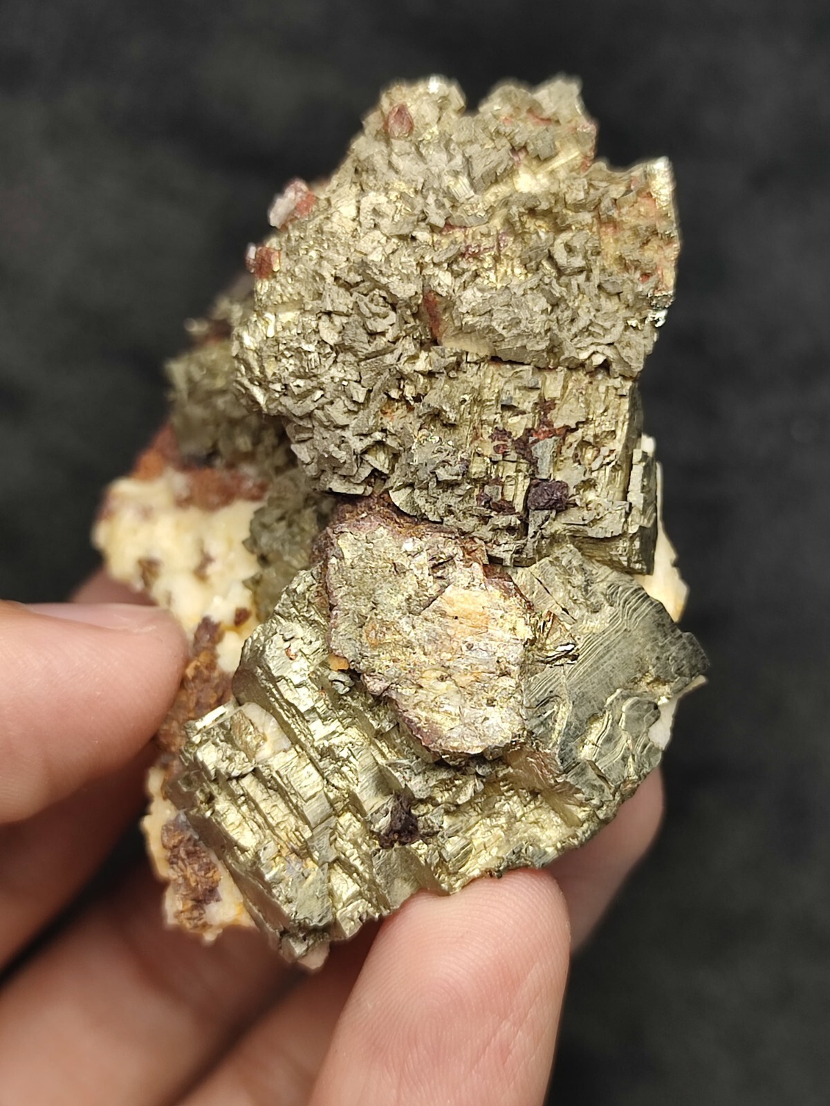 Pyrite Beautiful Specimen With Multi Terminated Surface On Matrix-Pak.