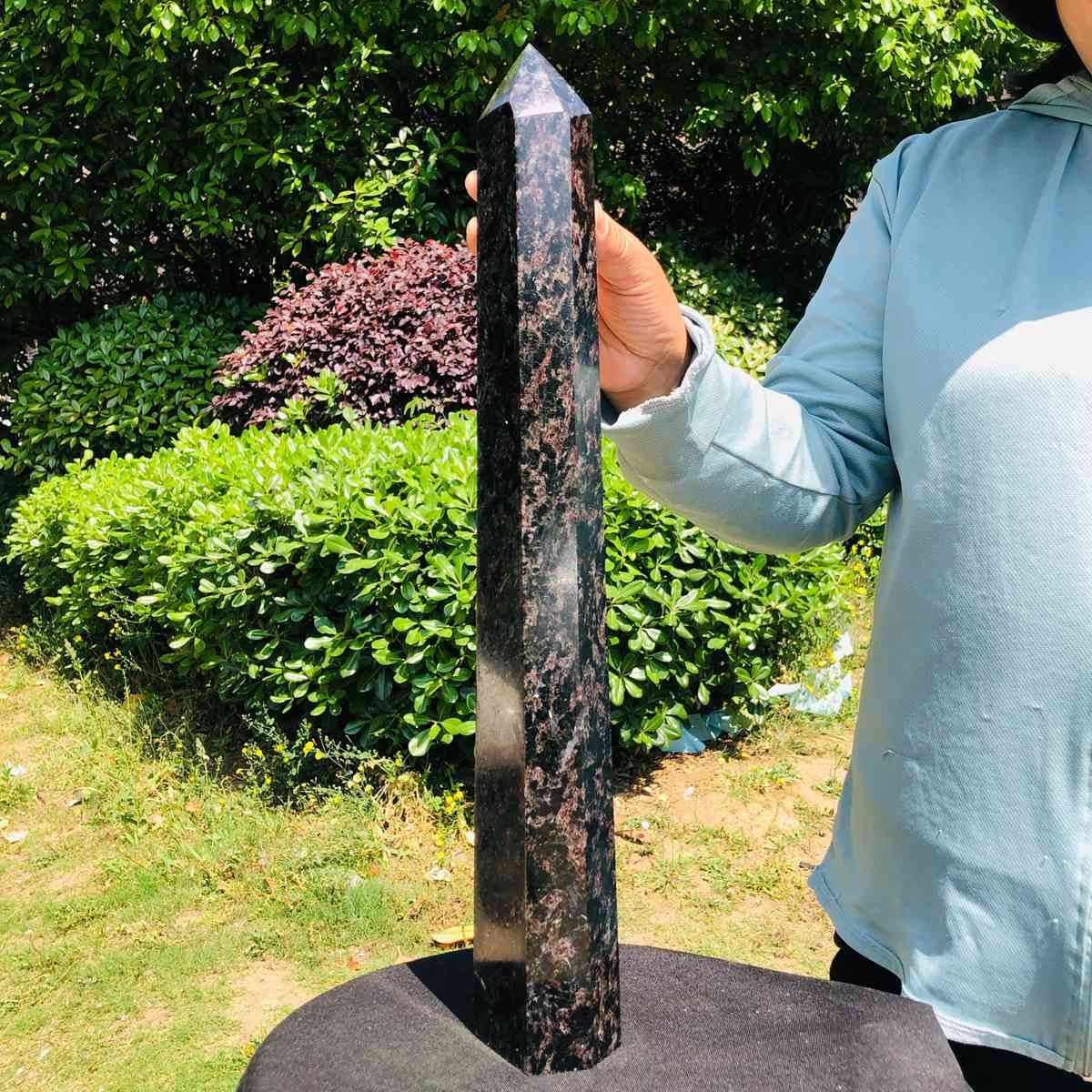 8.44LB Natural Firework Obelisk Tower Reiki Healing Crystal Point Wand