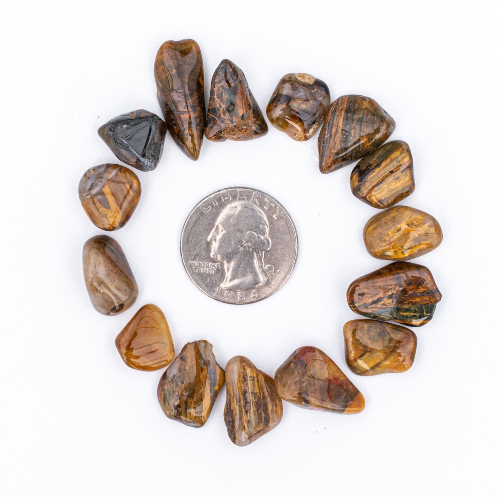 25g Tumbled Lionskin Gemstone Crystals 10-30 Stones Bulk Gems Wholesale Rocks
