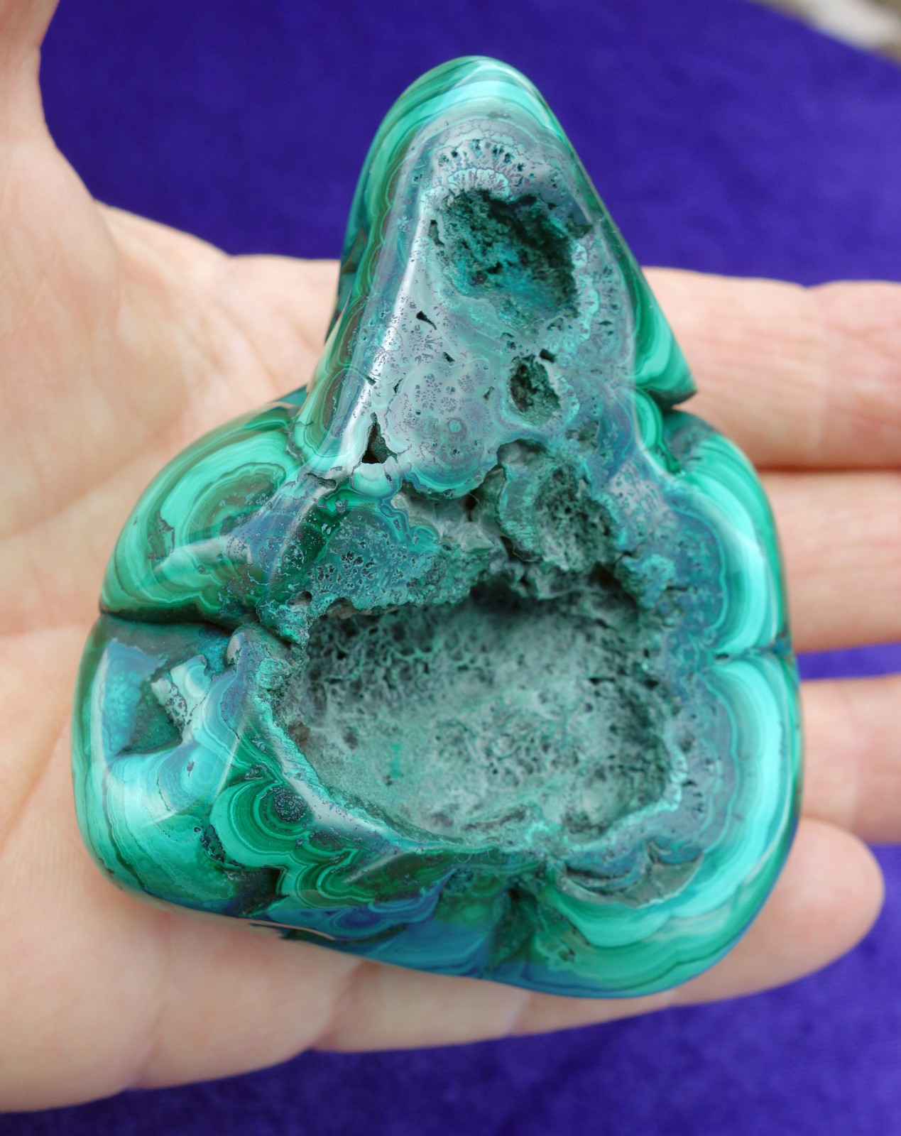Green MALACHITE Bullseyes Nodule Specimen Crystal Congo South Africa For Sale