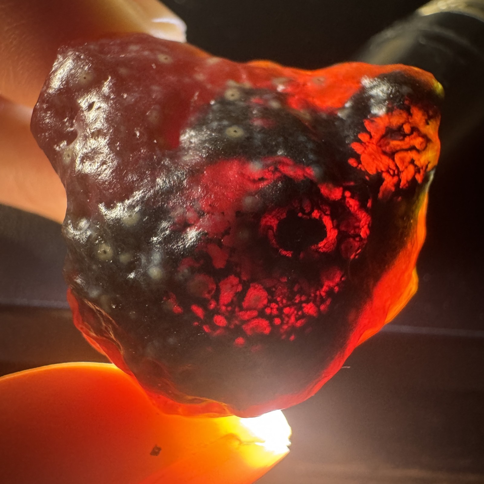 3.1cm/29g Raw Alxa Gobi Wind-Red Sweet Agate, Inner Mongolia-5257