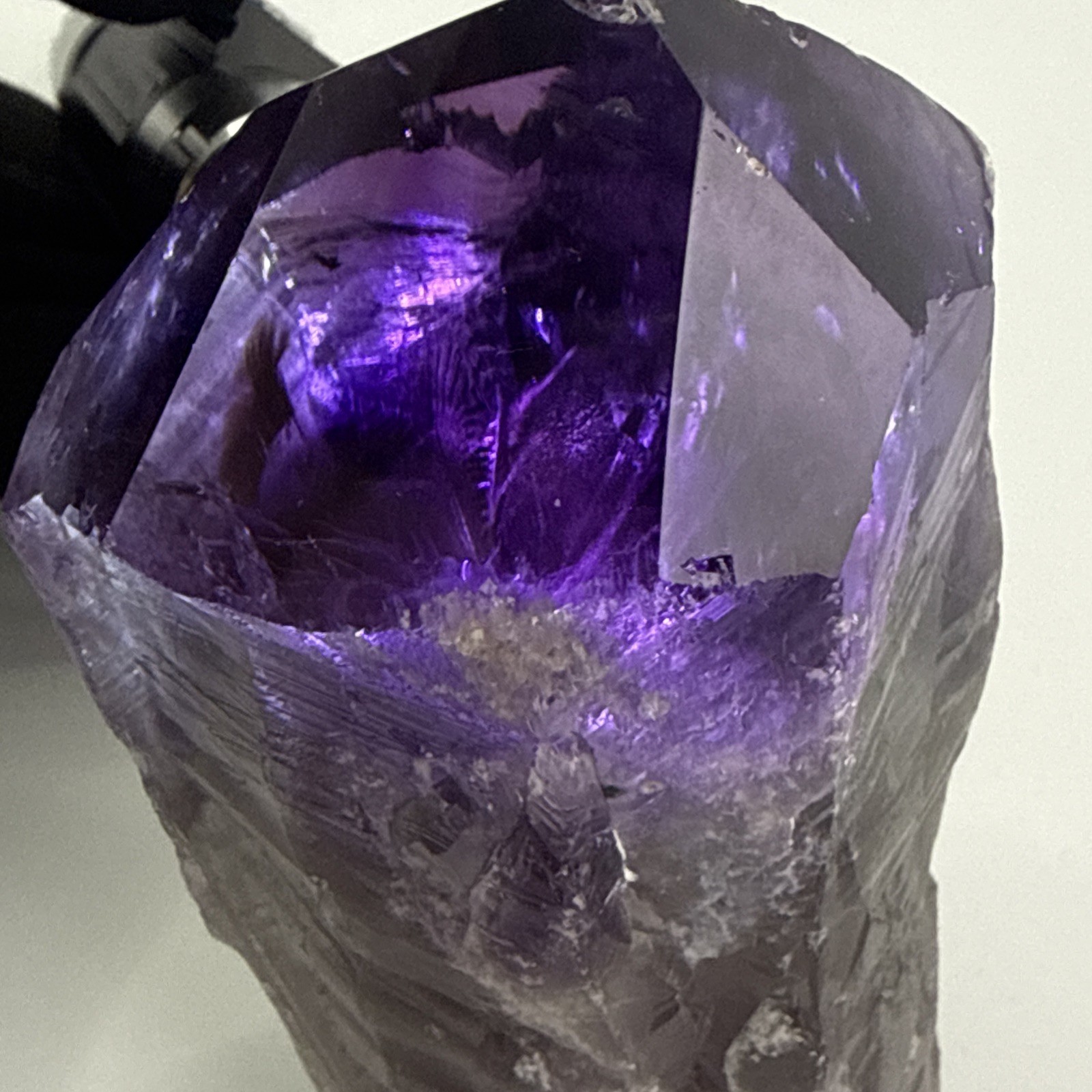 1.2 LB A+Natural Phantom Brazilian Large Point Amethyst Root Specimen,Minerals!