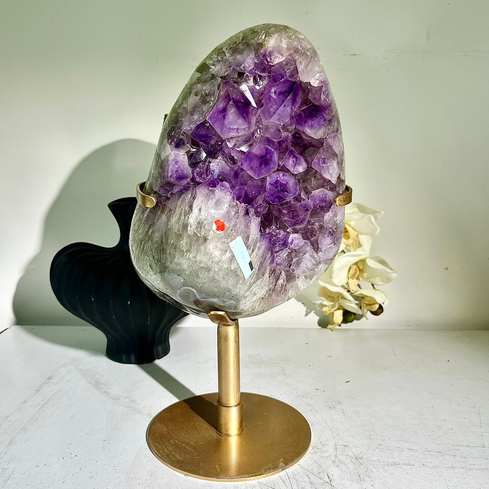 17.67LB Brazil natural Amethyst Cluster Crystal Geode Druzy Energy Rock Gemston