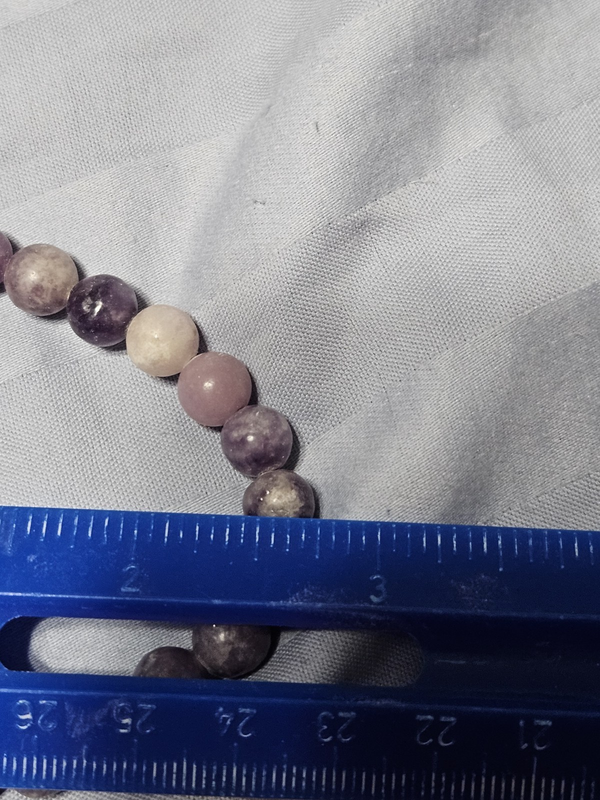 3 Crystal Bracelets Lepidolite, Green Aventurine, Rainbow Fluorite