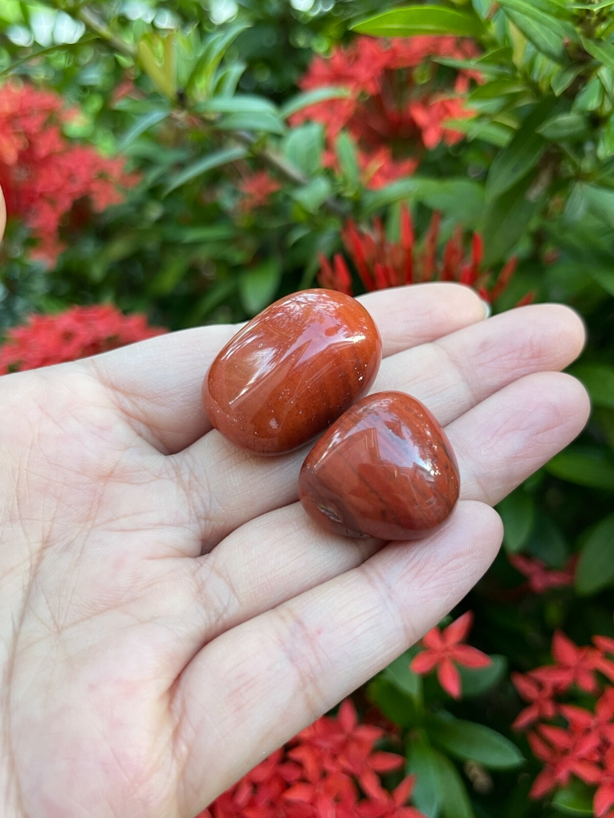 Grade A++ Red Jasper Tumbled Stones, 0.7″-1.25″ Tumbled Red Jasper,Pick A Weight