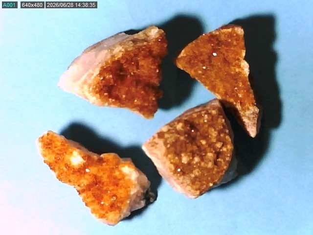 7 CITRINE SPECIMENS MIXED COLOR & SIZES LOT FROM UNKNOWN LOCATION LOT #D129
