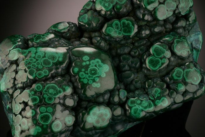 Aesthetically pleasing polished Malachite piece, with nice development
