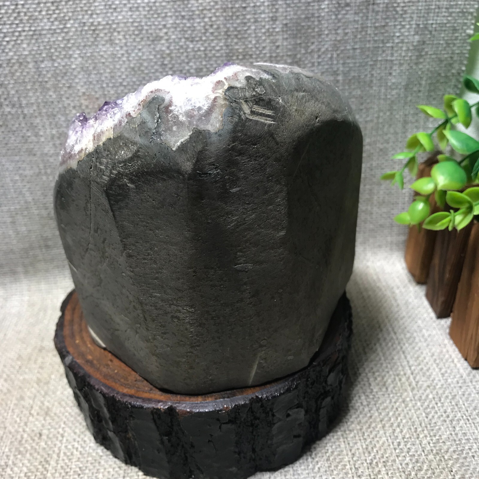 1570g Natural Amethyst Cluster Geodes Cut Base Quartz Crystal Healing 33