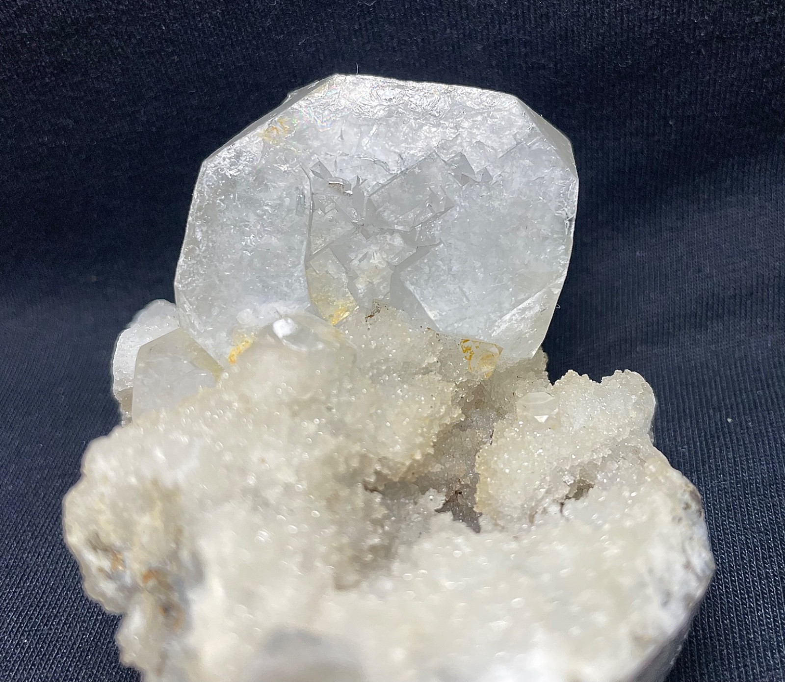 Natural Apophyllite cube in quartz crystal cluster specimens 202 gr 9x8x5 cm