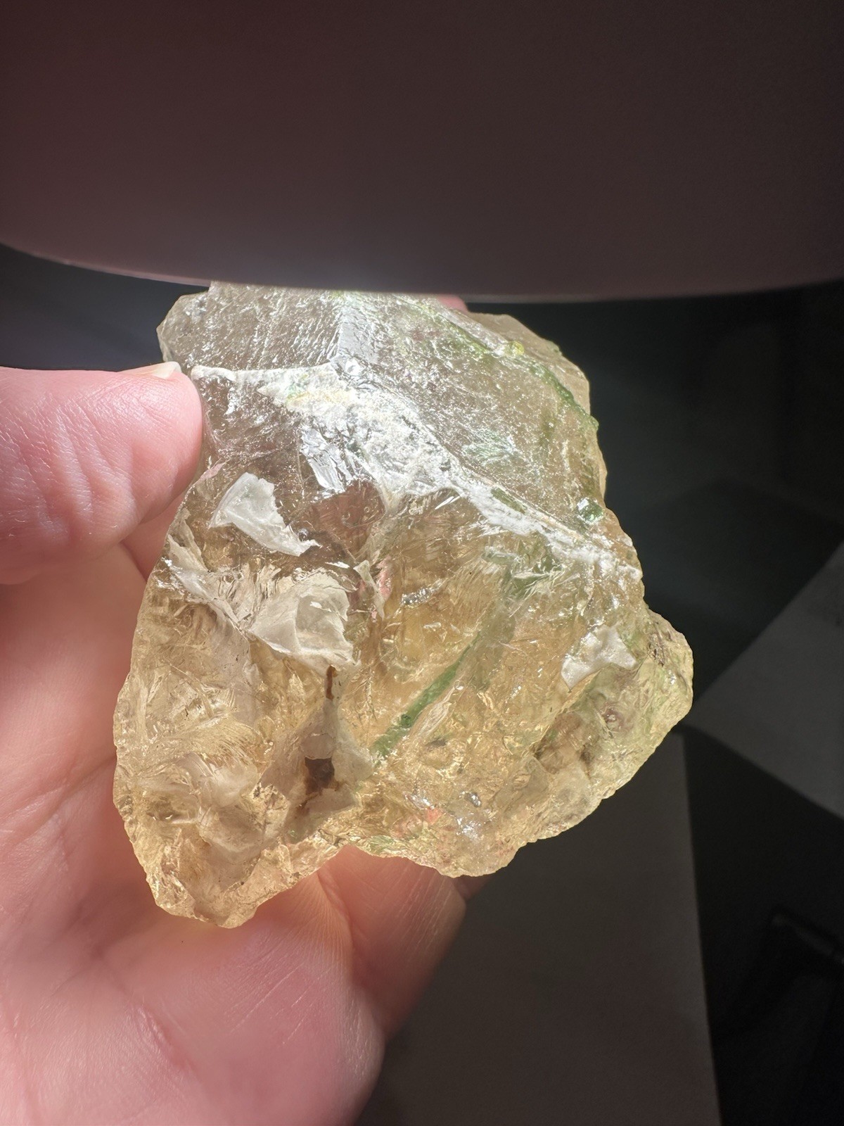 9oz 264 Grams Natural Green Tourmaline Crystals in Smoky Quartz Matrix