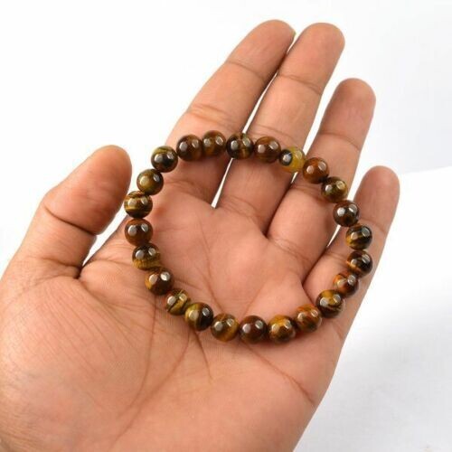 Natural Gemstone Tiger Eye Stone Bracelet 5mm Beads Size 200% Real Reiki Crystal