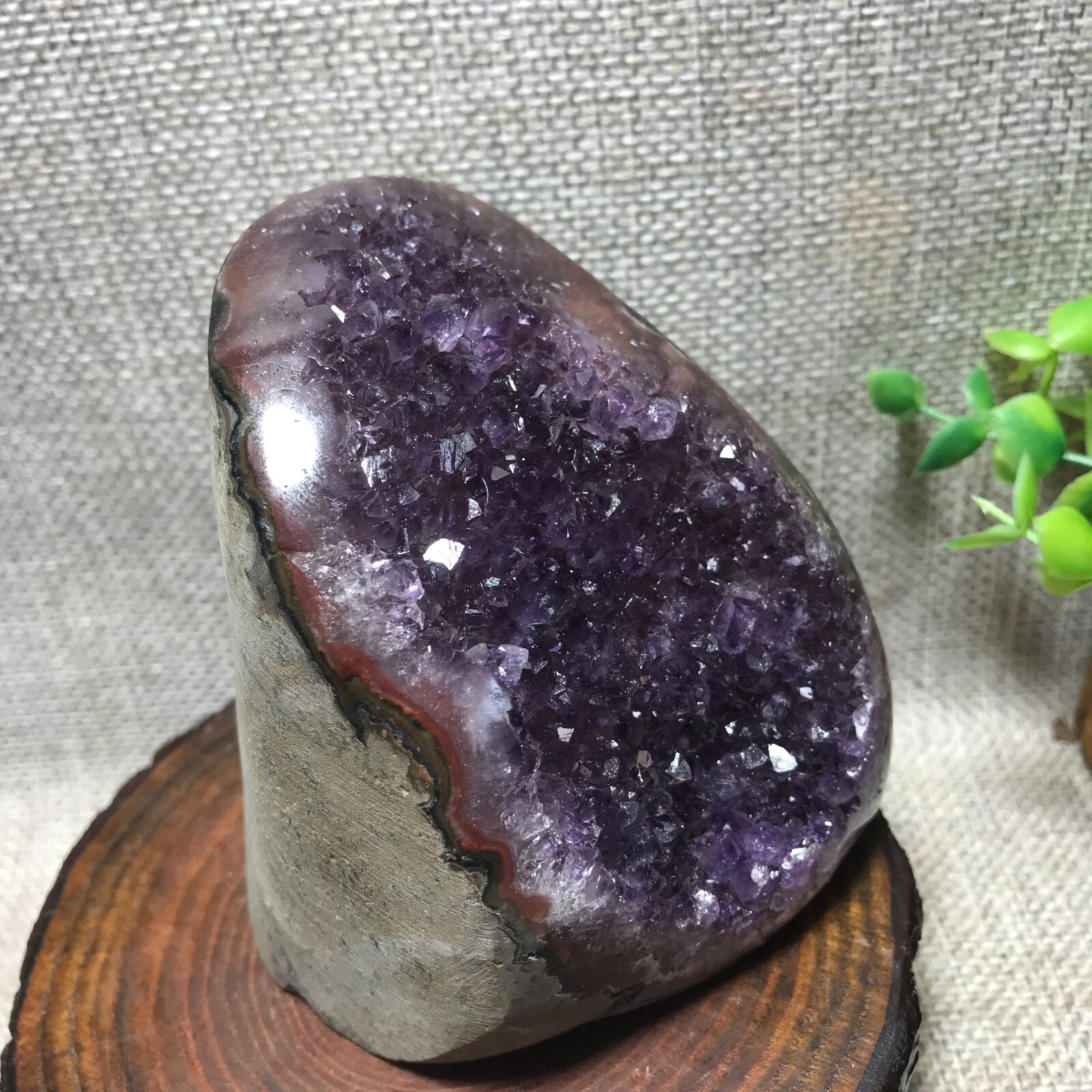 785g Natural Amethyst Cluster Geodes Cut Base Quartz Crystal Healing Specimen 66