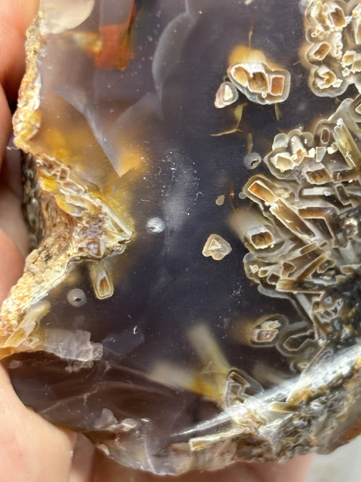 419g Rare Ankara Sagenite Agate Unpolished Natural Turkish