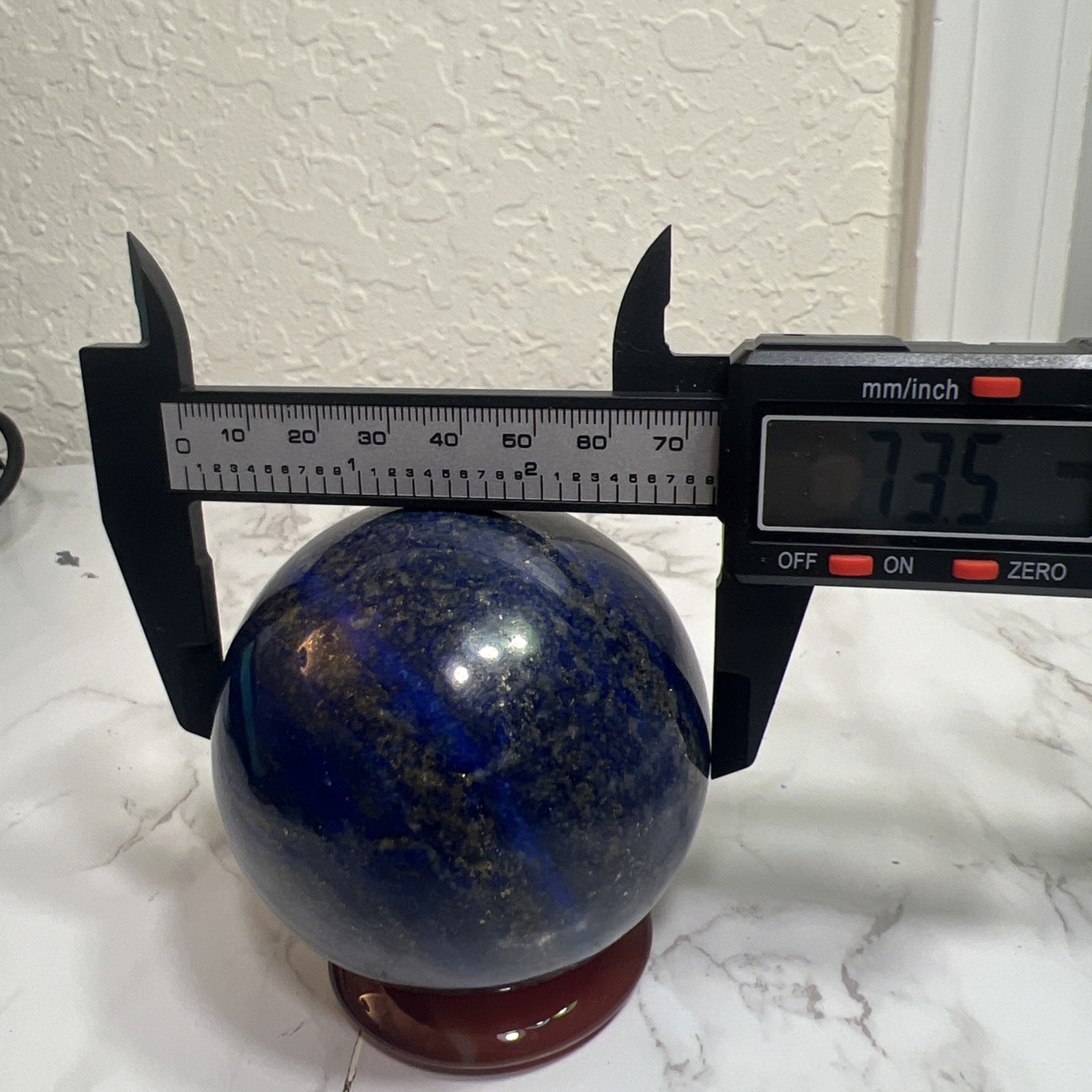 Natural Lapis lazuli Sphere Crystal Ball from Afghanistan mines 1.440 LB 73.5