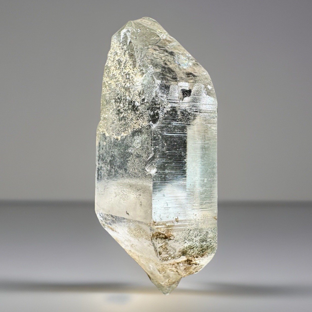 “Emerald Mist” Hashupi Himalayan Quartz Double Terminated Green Phantom Crystal