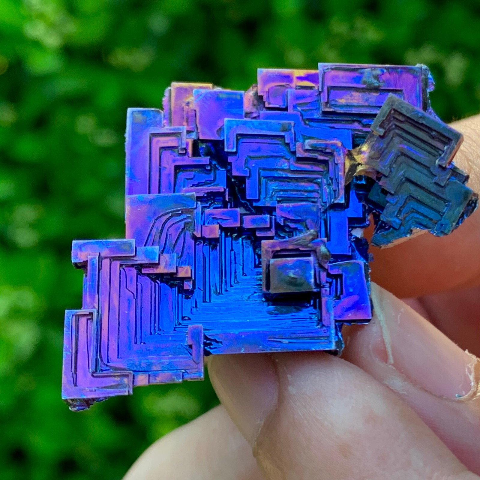 36G ram Bismuth rainbow crystal elementBi gemstone Mineral specimen healing