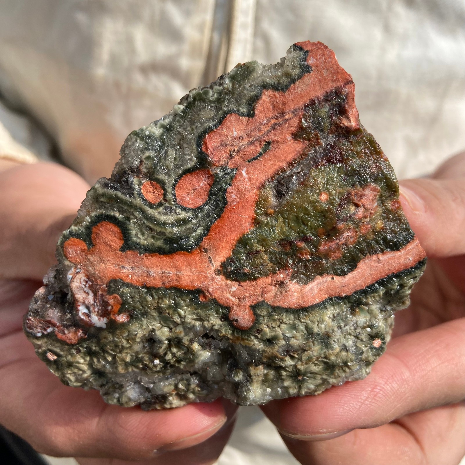 0.4lb Natural colourful ocean jasper raw stone crystal rough mineral specimen