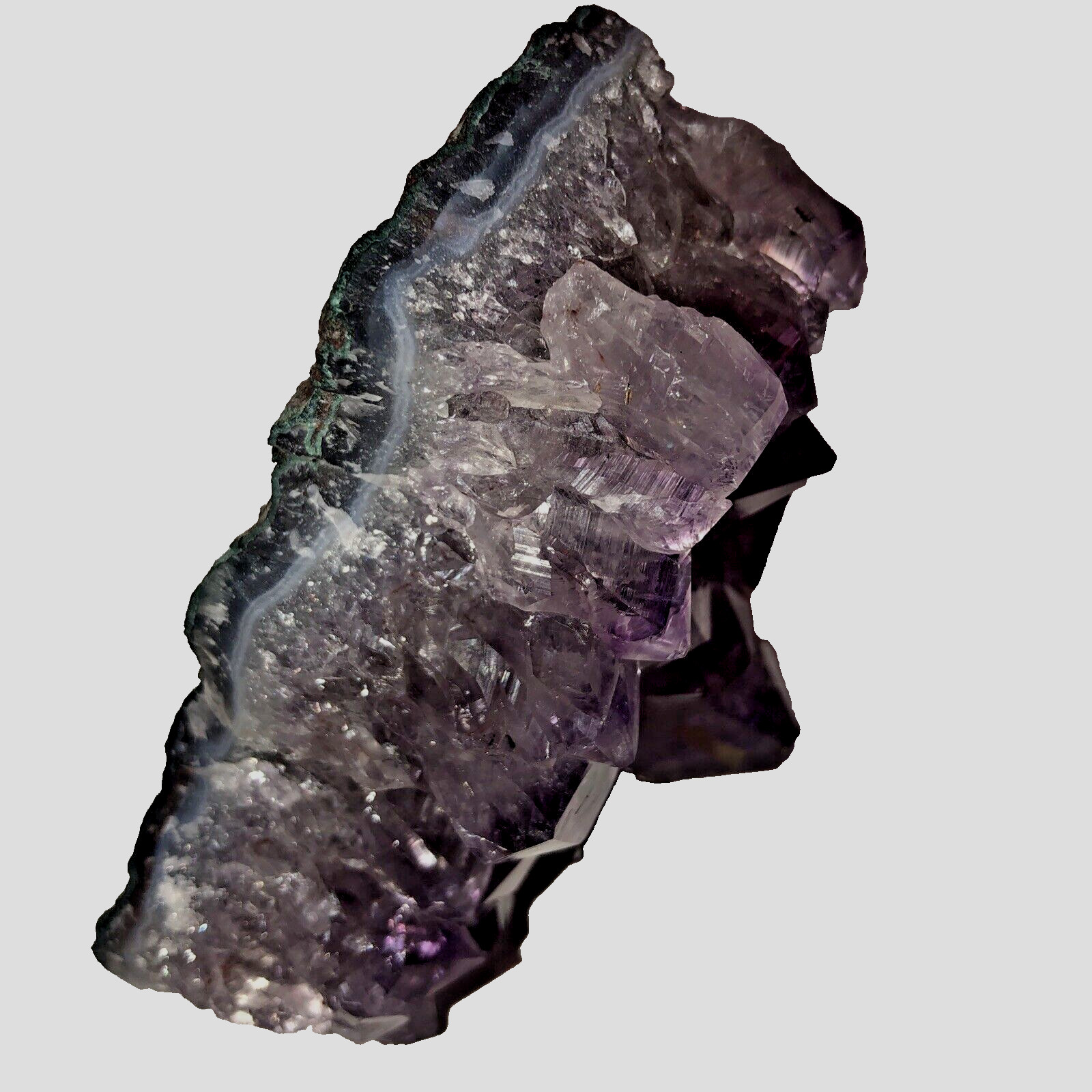 Natural Amethyst Quartz Crystal Cluster Rough Stone 251.3 Grams 88 x 76 x 45 mm