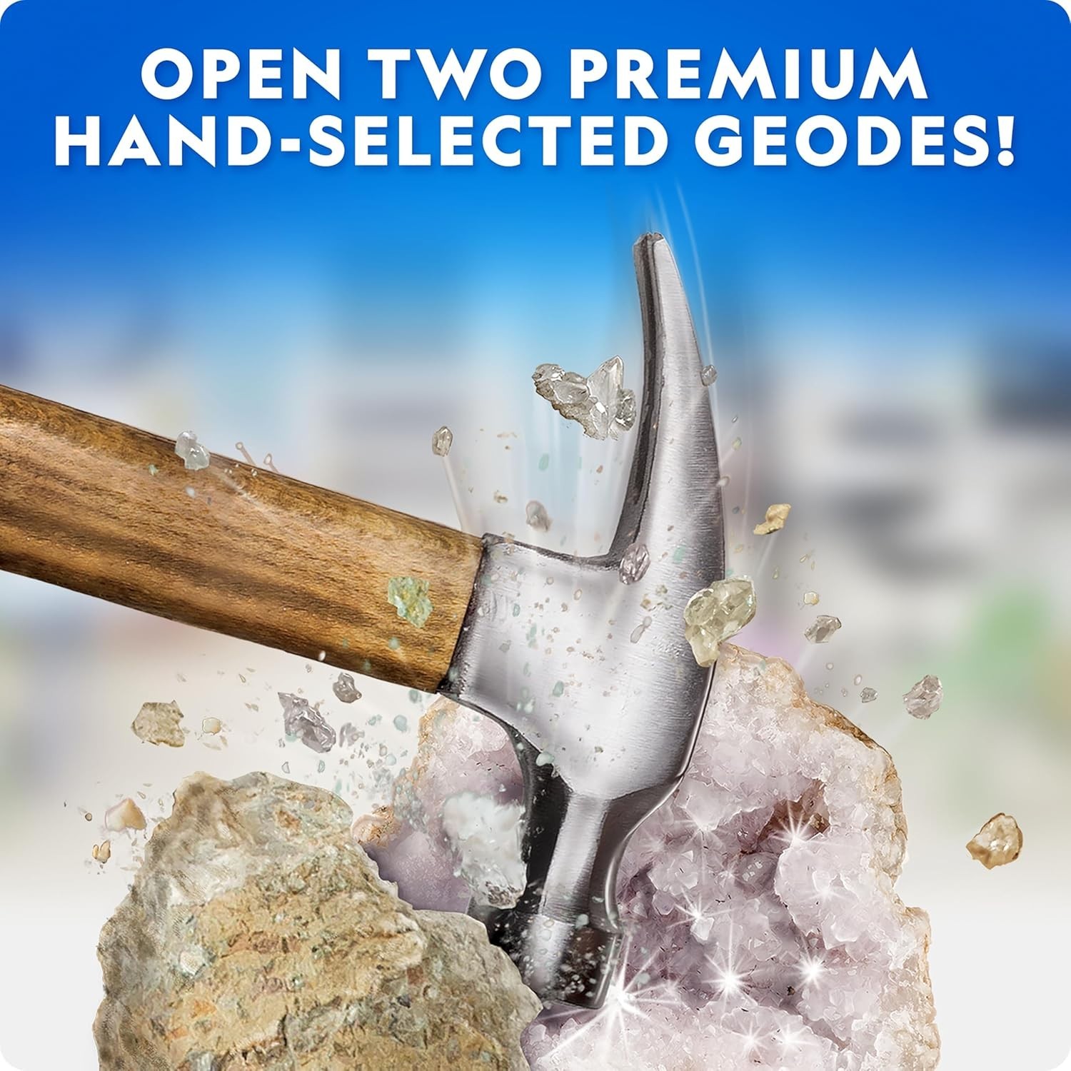 Geology Gift Set for Kids with Over 300 Rock, Mineral, and Crystal Specimens