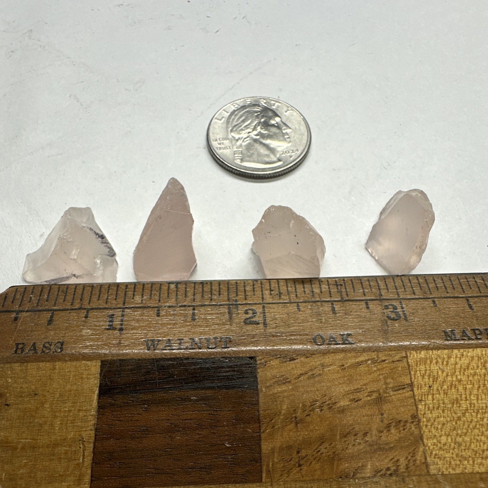 Raw Rose Quartz Crystals Lot – Rough Pink Quartz Stones Natural Specimens