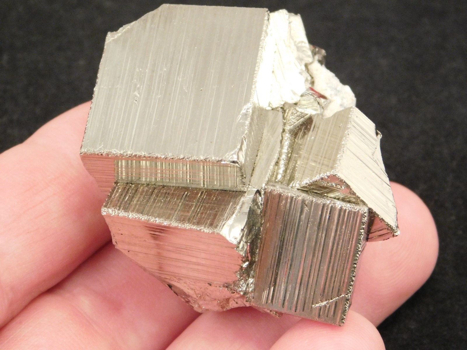 Smaller Nice and 100% Natural Pyrite CUBE Cluster Huanzala Mine Peru 132gr