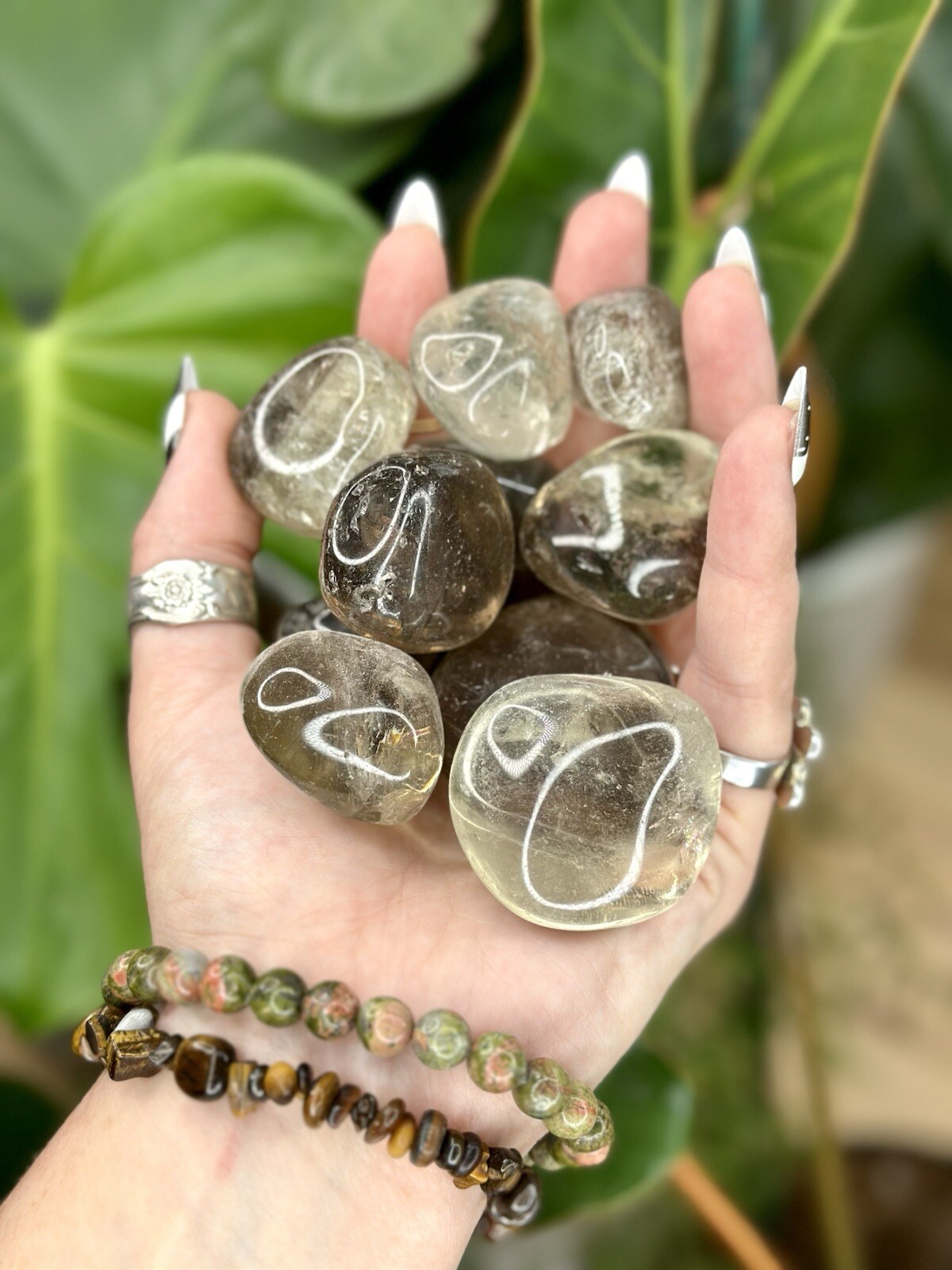 Smoky Quartz Tumbled Crystal Stones, 1/2 inch to 2 inch, Grade AAA+