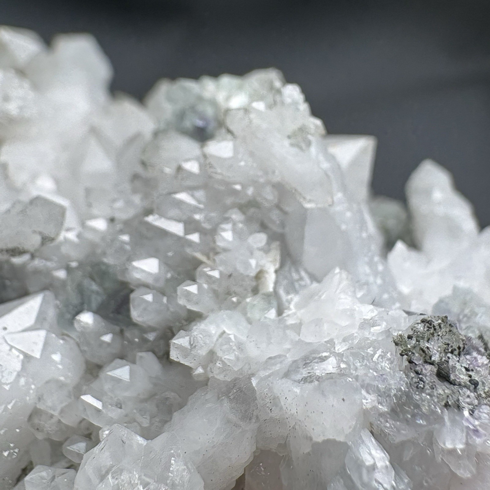 Natural Chlorite Quartz w/ Fluorite Cluster Specimen Inner Mongolia Specimen