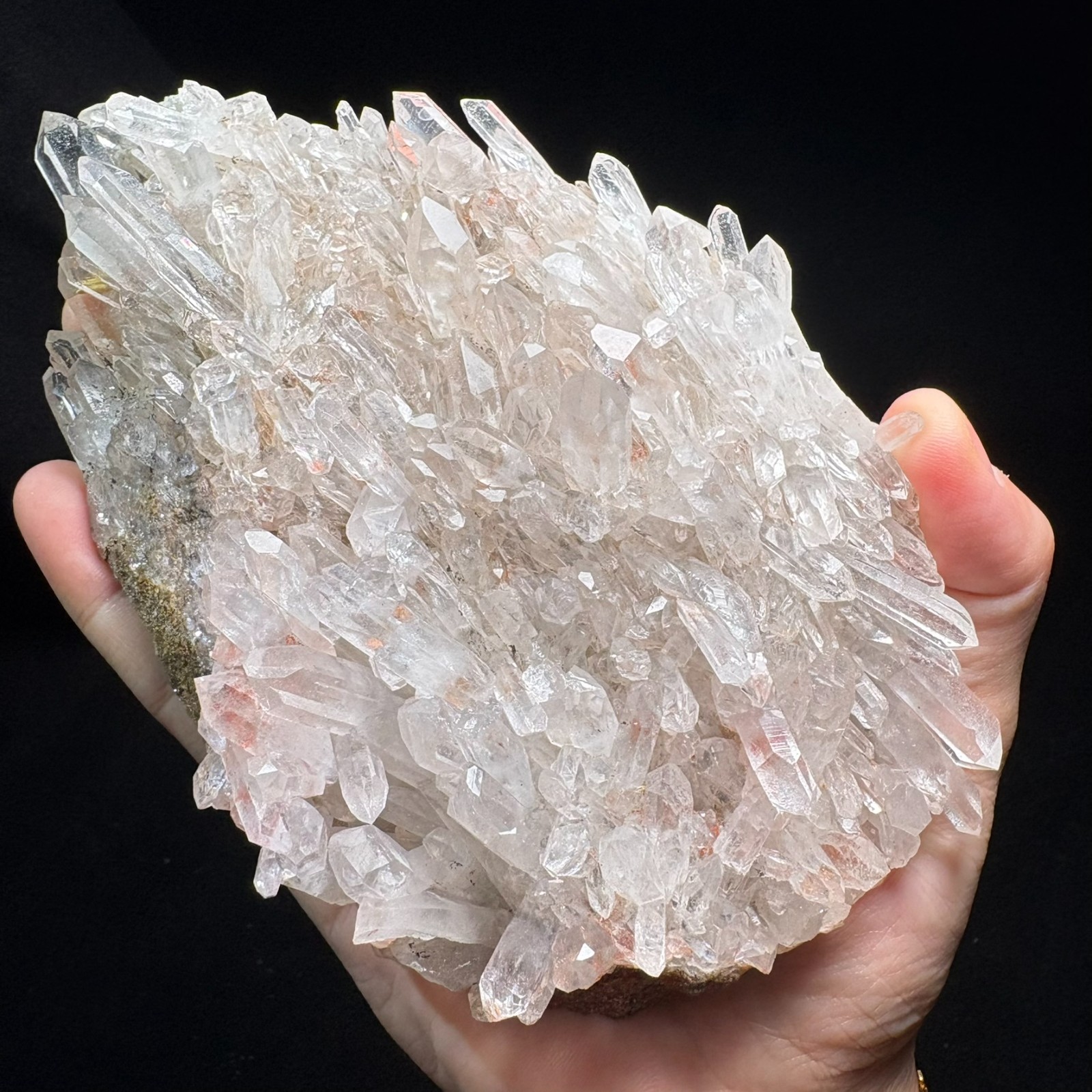 Natural Clear Quartz Cluster Specimen Raw Mineral Crystal Healing Energy Clarity