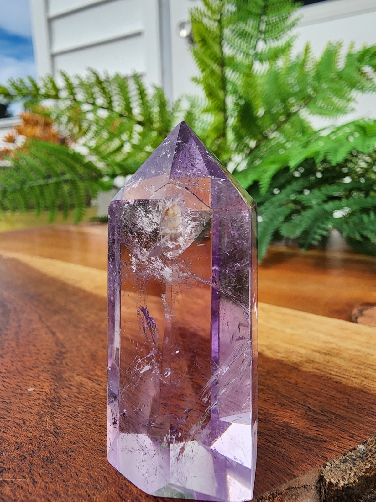 30 grams Amethyst Tower Reiki Healing Point 1-7/8″ Tall