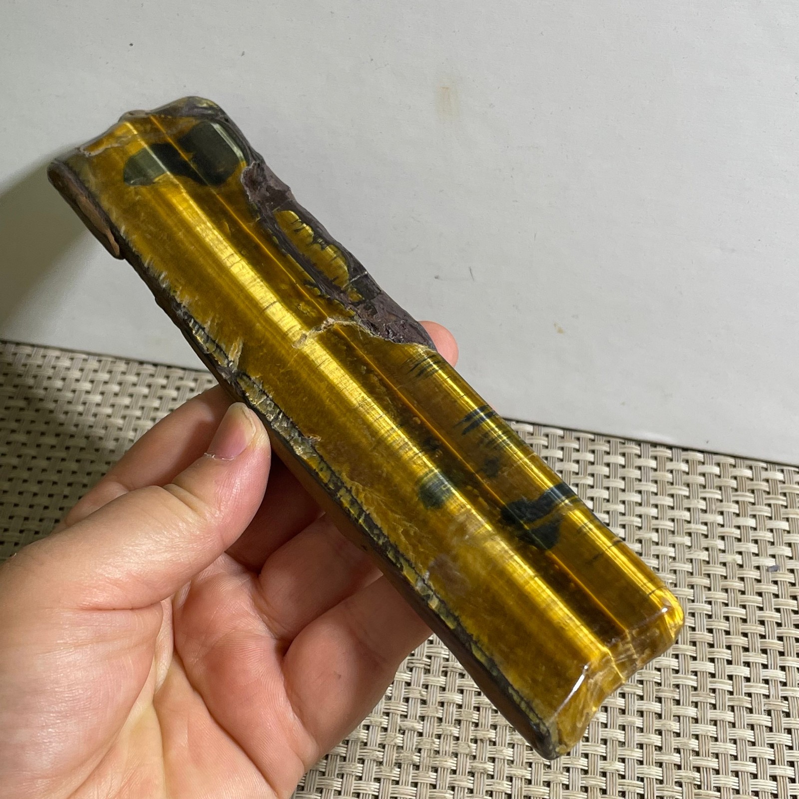 153g Natural tiger’s-eye Rough Raw Stone Rock Specimen Reiki healing