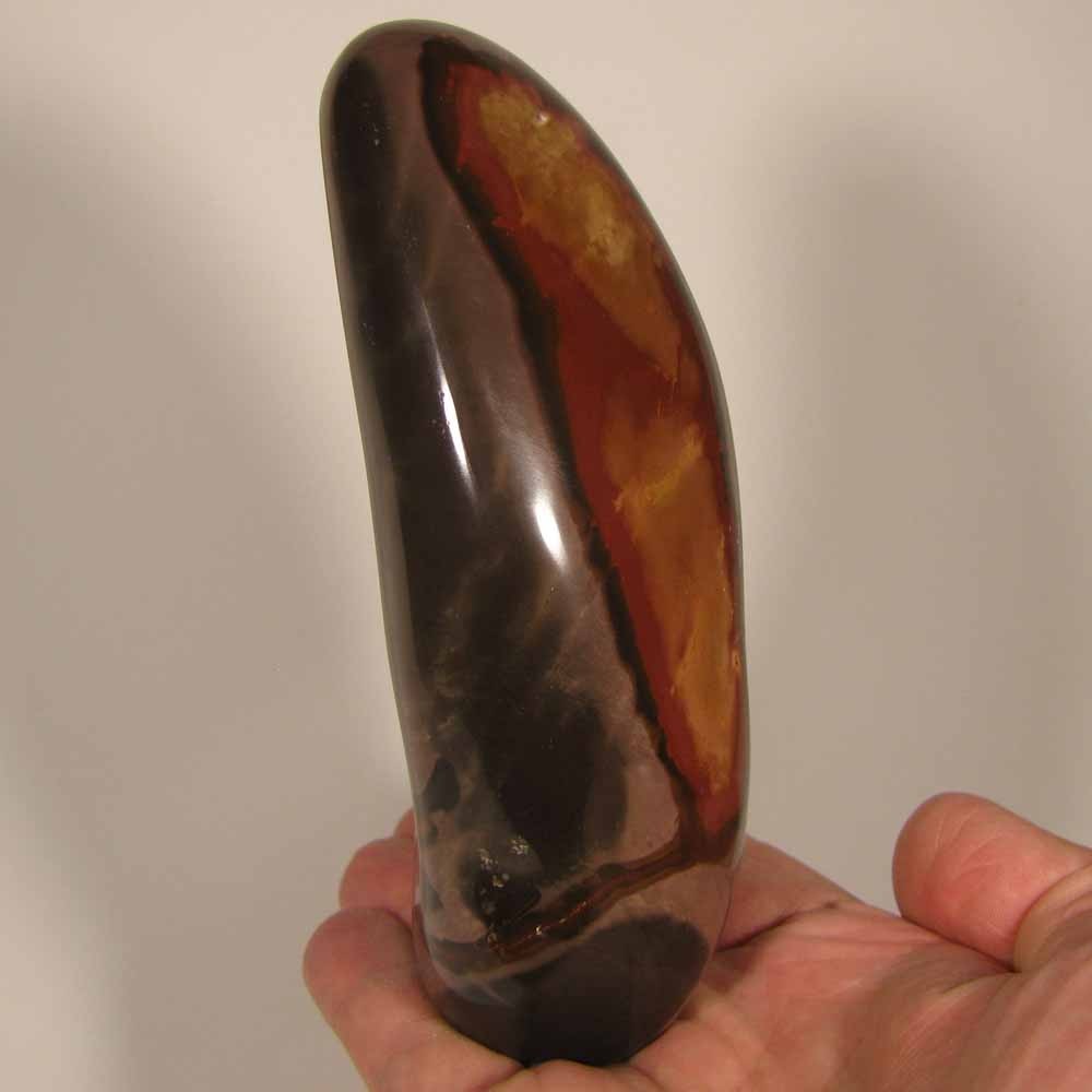5.4″ POLYCHROME JASPER Gemstone Polished Freeform Standup – Madagascar – 1.6 lbs