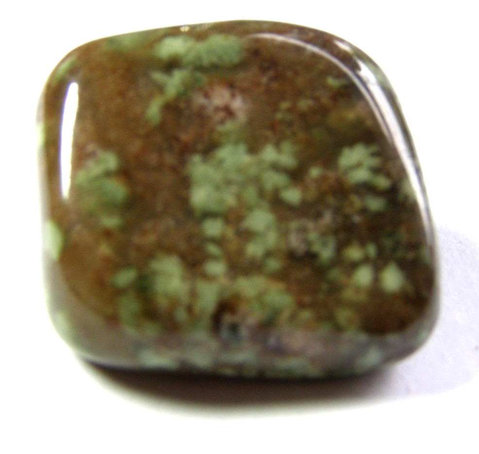 NUNDERITE TUMBLESTONE – QUARTZ & EPIDOTE – 2.5 x 2.3 cms 13.39 gms #3