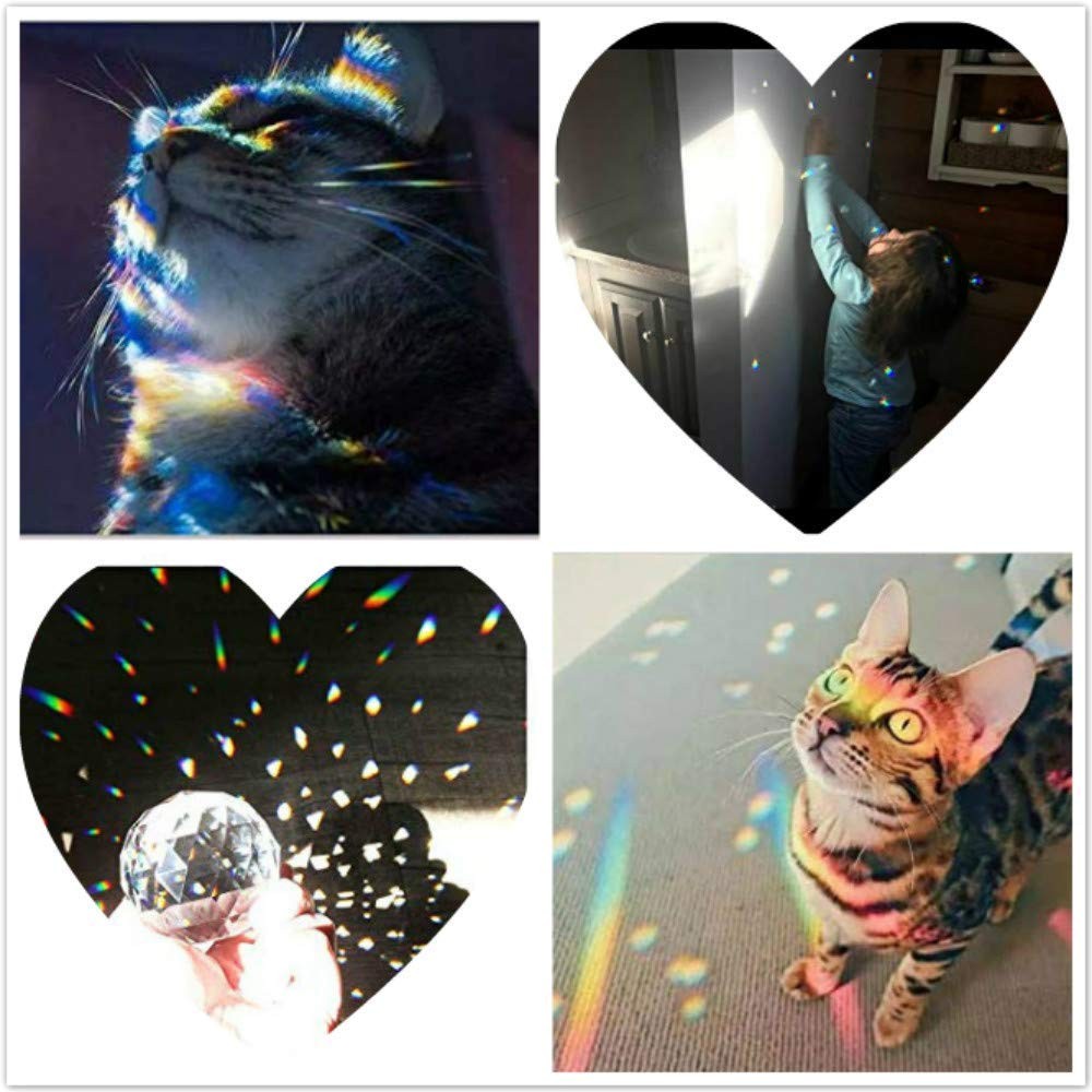 Clear Crystal Ball Set 20/30/40mm Faceted Prism Crystal Ball Hyaline Dora